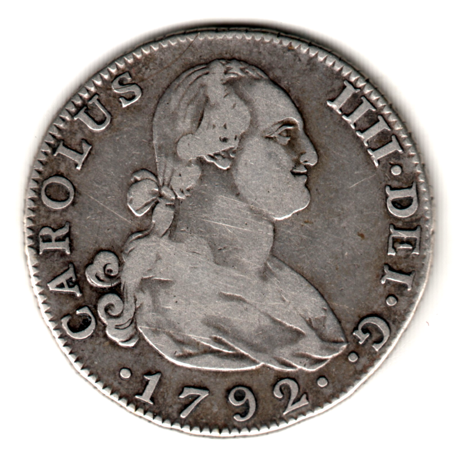 4 reales ESPAÑA 1792 - Carlos IV MADRID MF