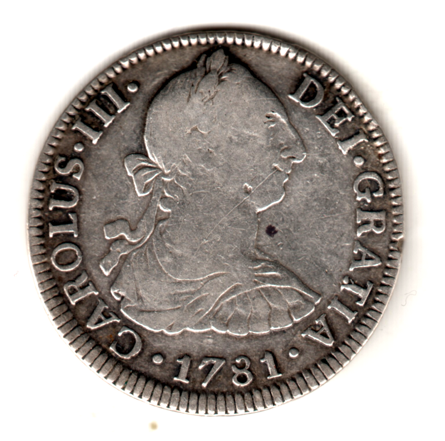 2 reales ESPAÑA 1781 - Carlos III Mexico