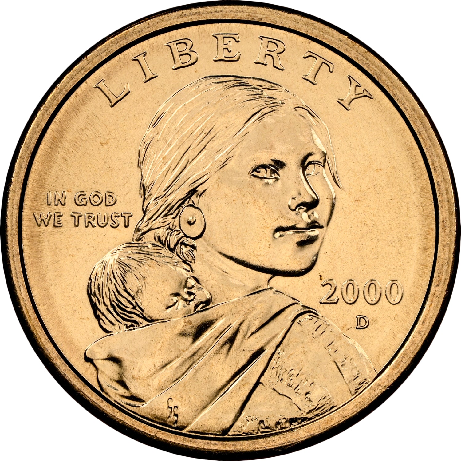 1 dólar ESTADOS UNIDOS 2000 D   - SERIE Sacagawea Dollar