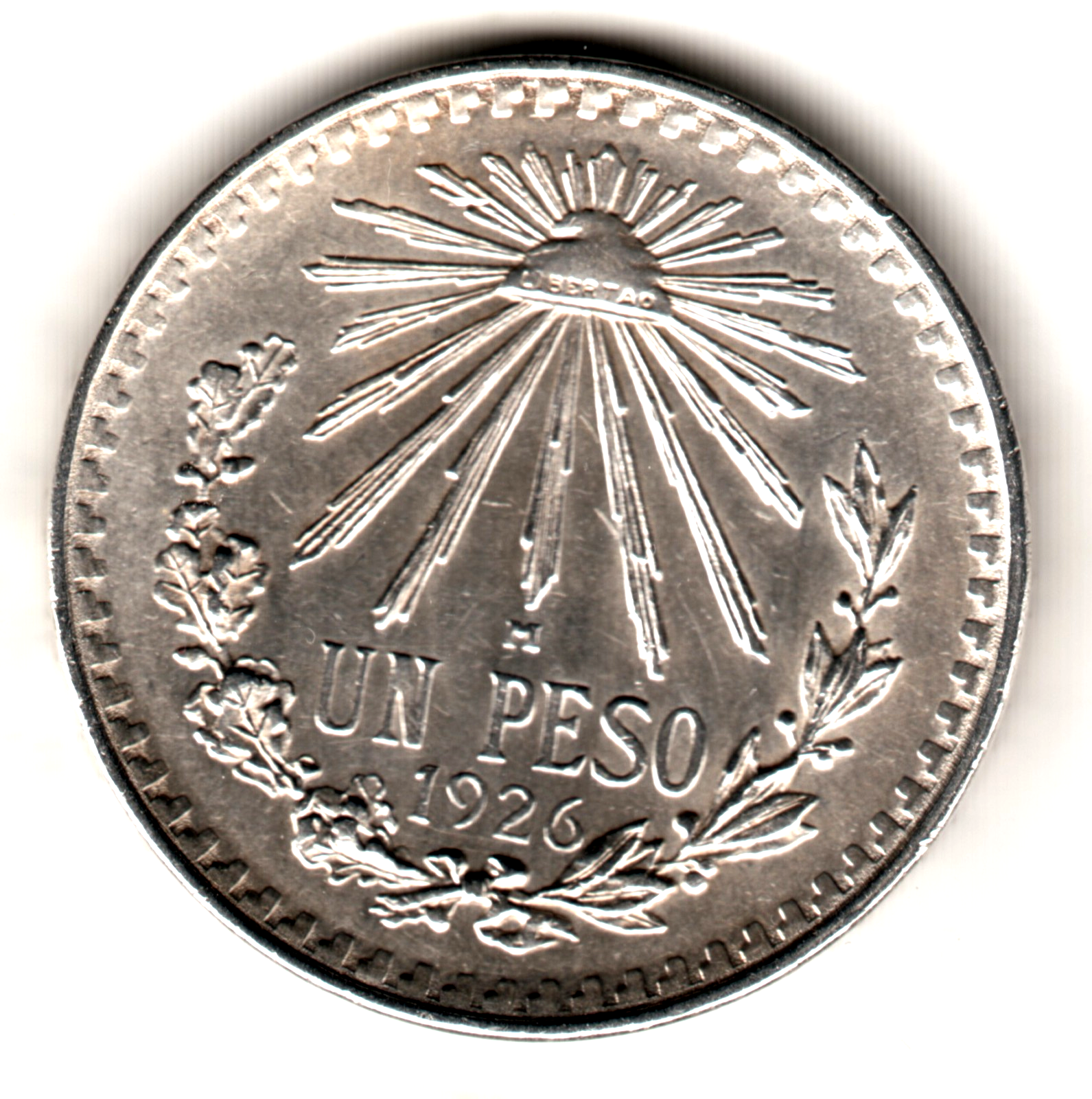 1 peso plata MEXICO 1926