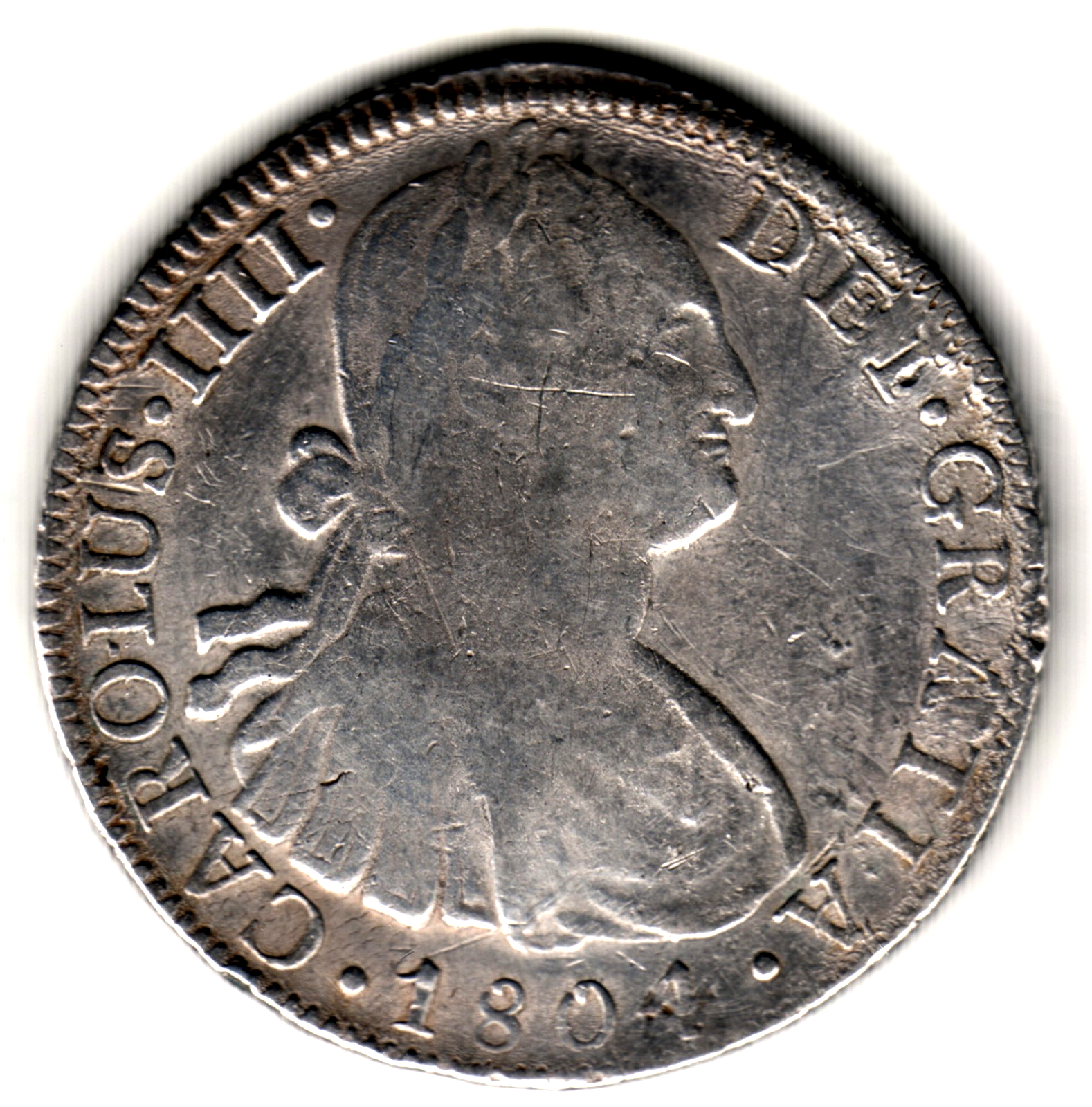 8 reales ESPAÑA 1804 TH  - México  - Rey Carlos IV