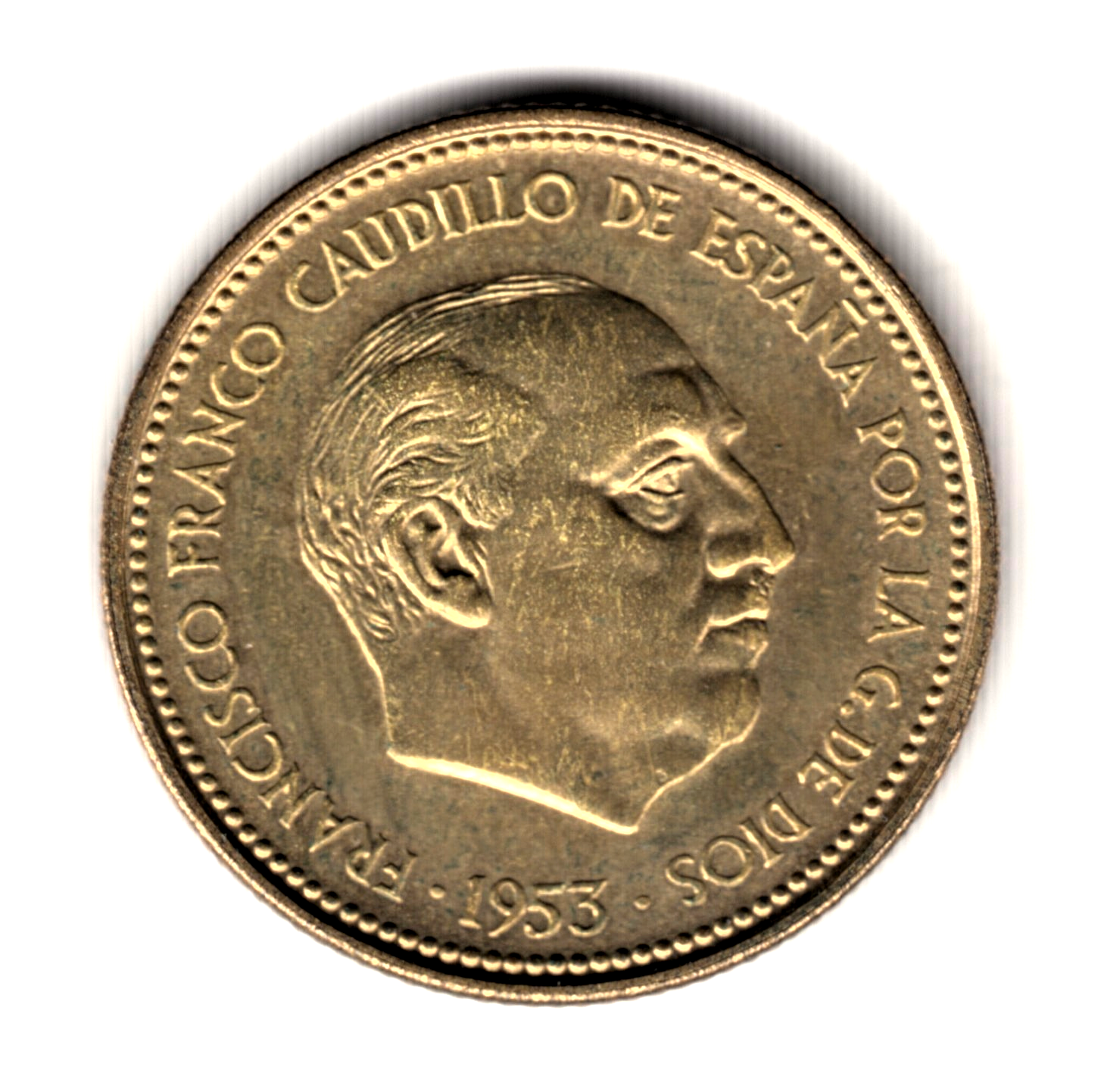 2.5 pesetas ESPAÑA 1953 - Franco *69* (1969) proof