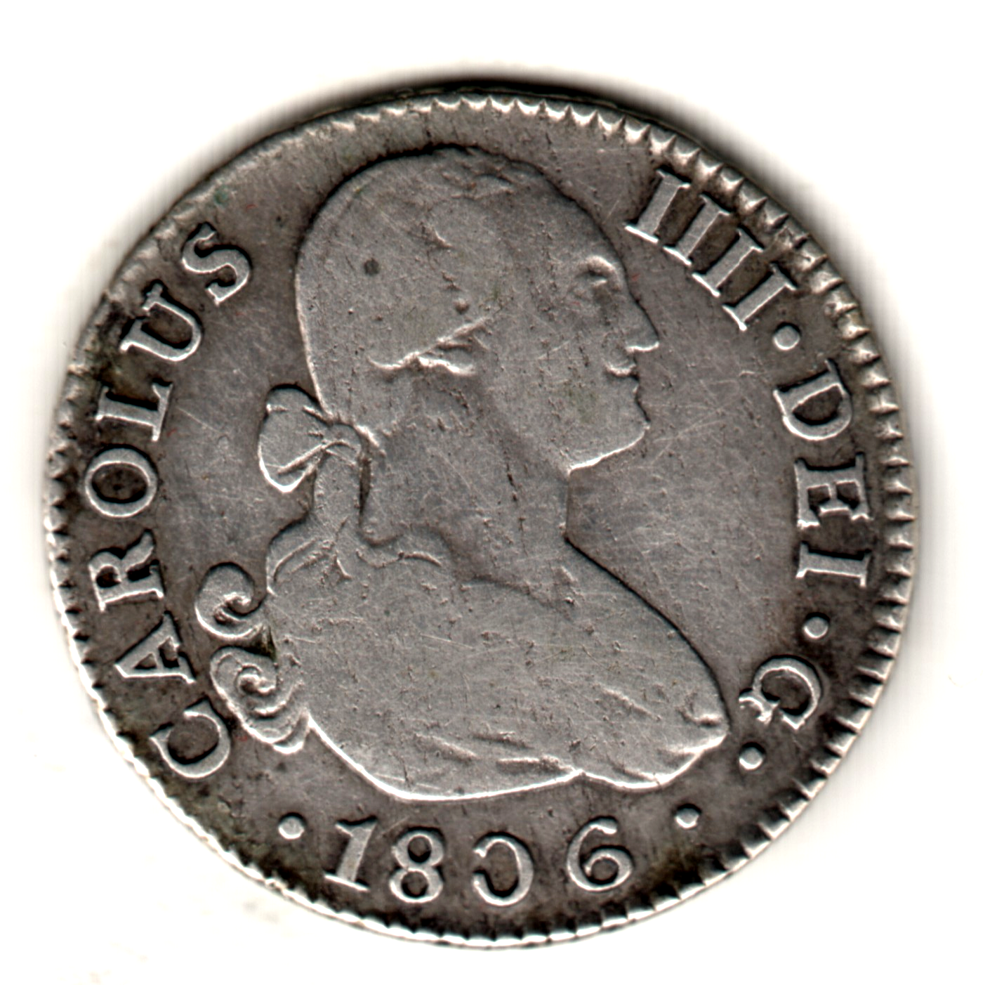 2 reales ESPAÑA 1806 - Carlos IV CN Sevilla