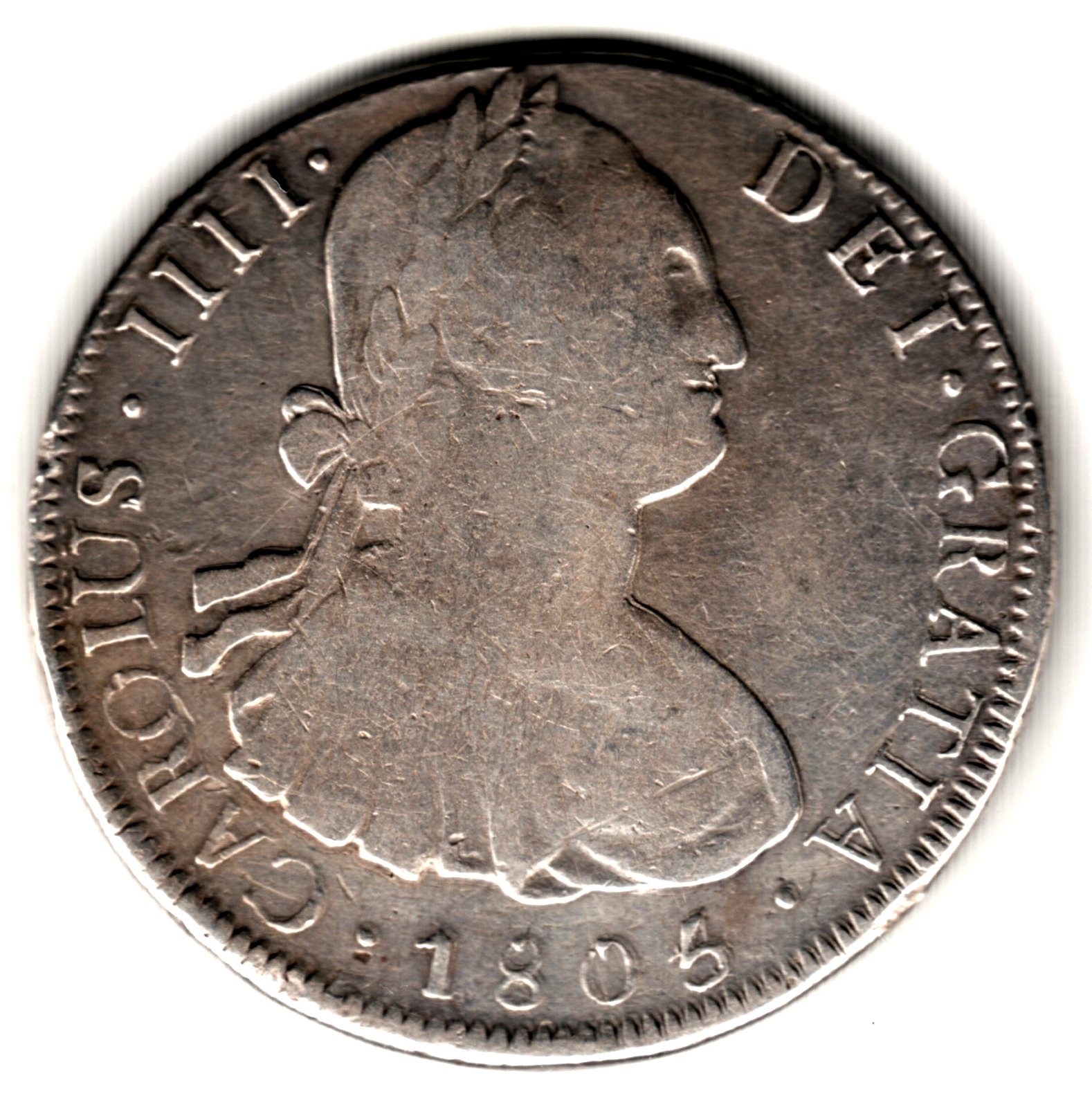 8 reales ESPAÑA 1805/4  - Potosí (Bolivia) PJ  - Rey Carlos IV