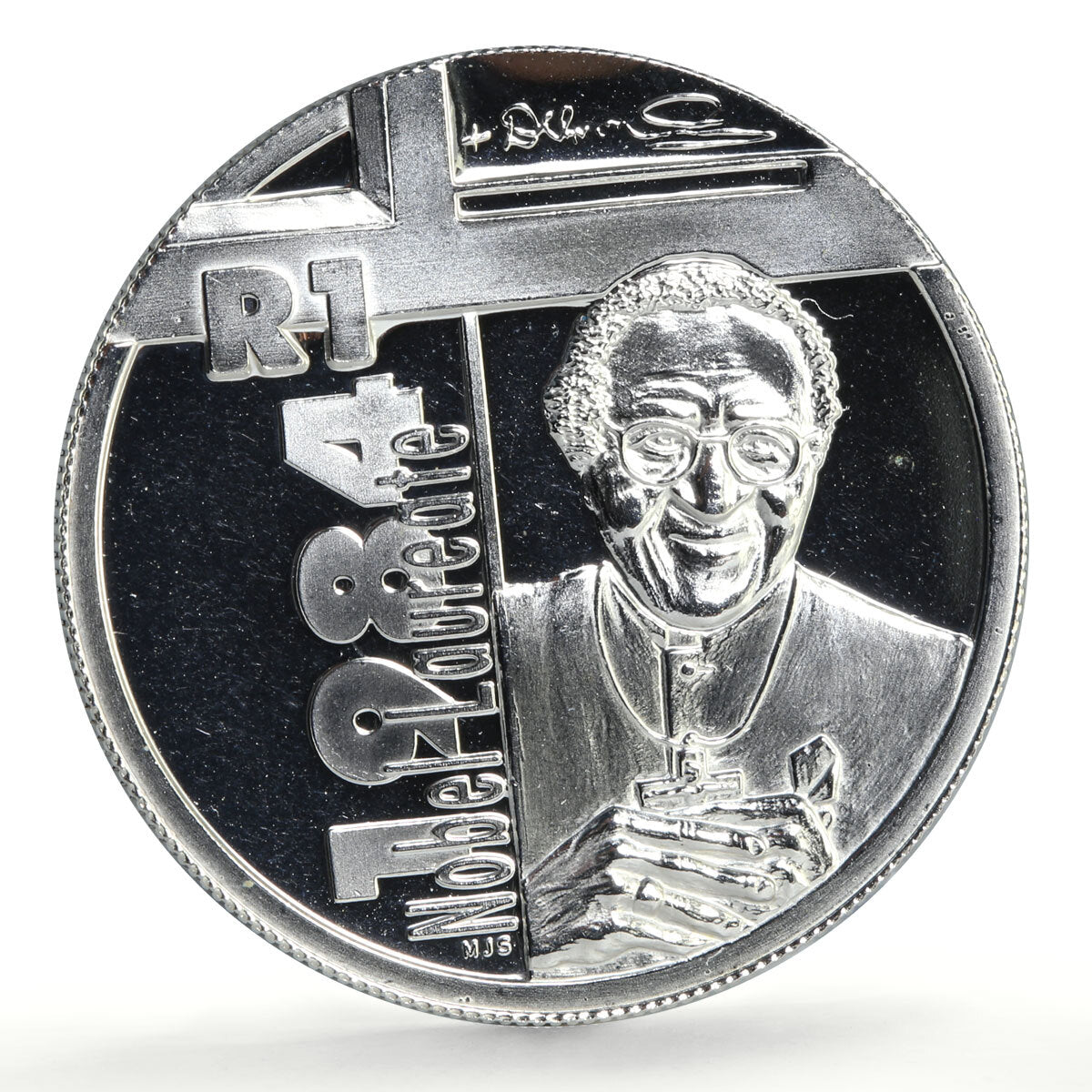 SUDAFRICA 1 rand plata 2006 DESMOND TUTU - Premios Nobel