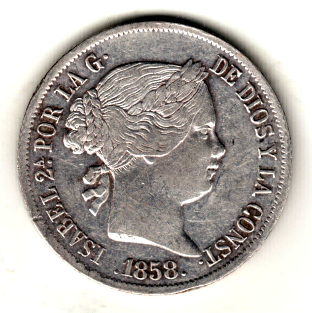 4 reales ESPAÑA 1858 Madrid - Isabel II