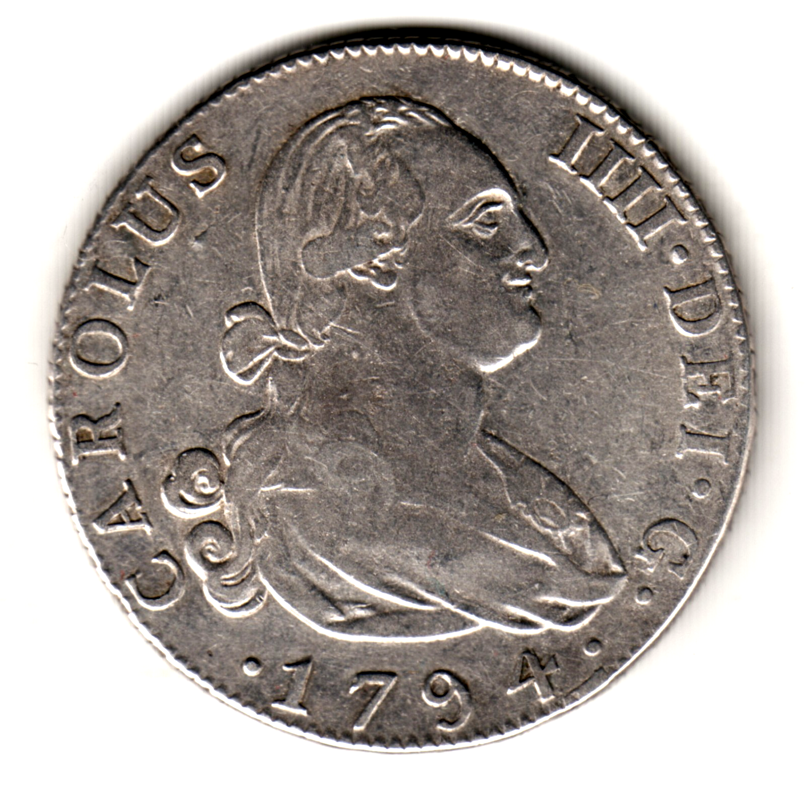 4 reales ESPAÑA 1794 - Carlos IV MADRID MF