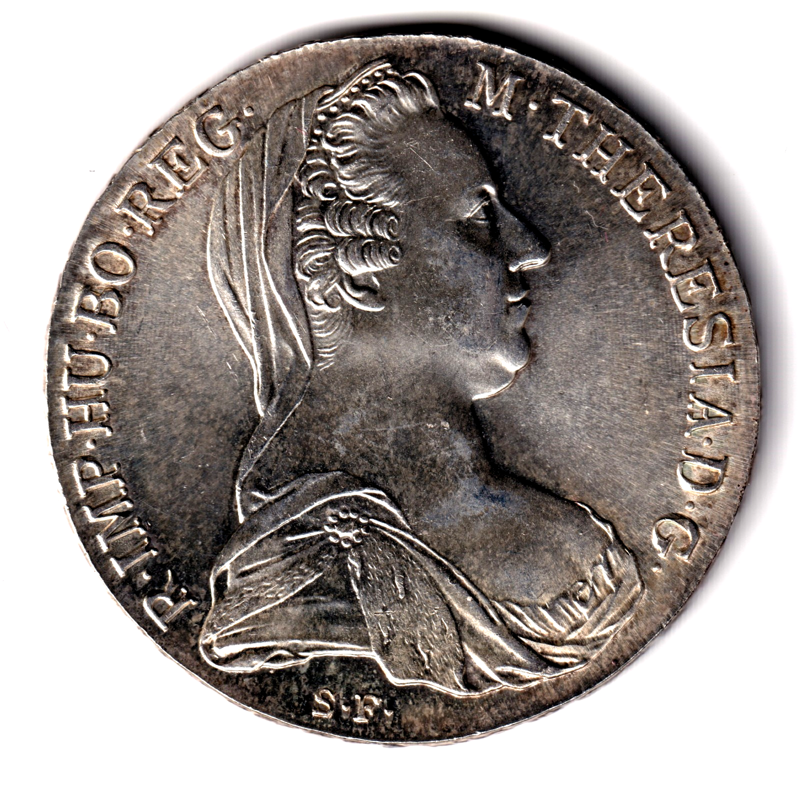 1 Thaler plata Maria Teresa de Hamsburgo 1780 - Postumo (Austria)