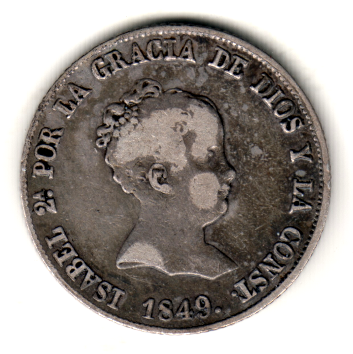 4 reales ESPAÑA 1849 CL. Madrid - Isabel II