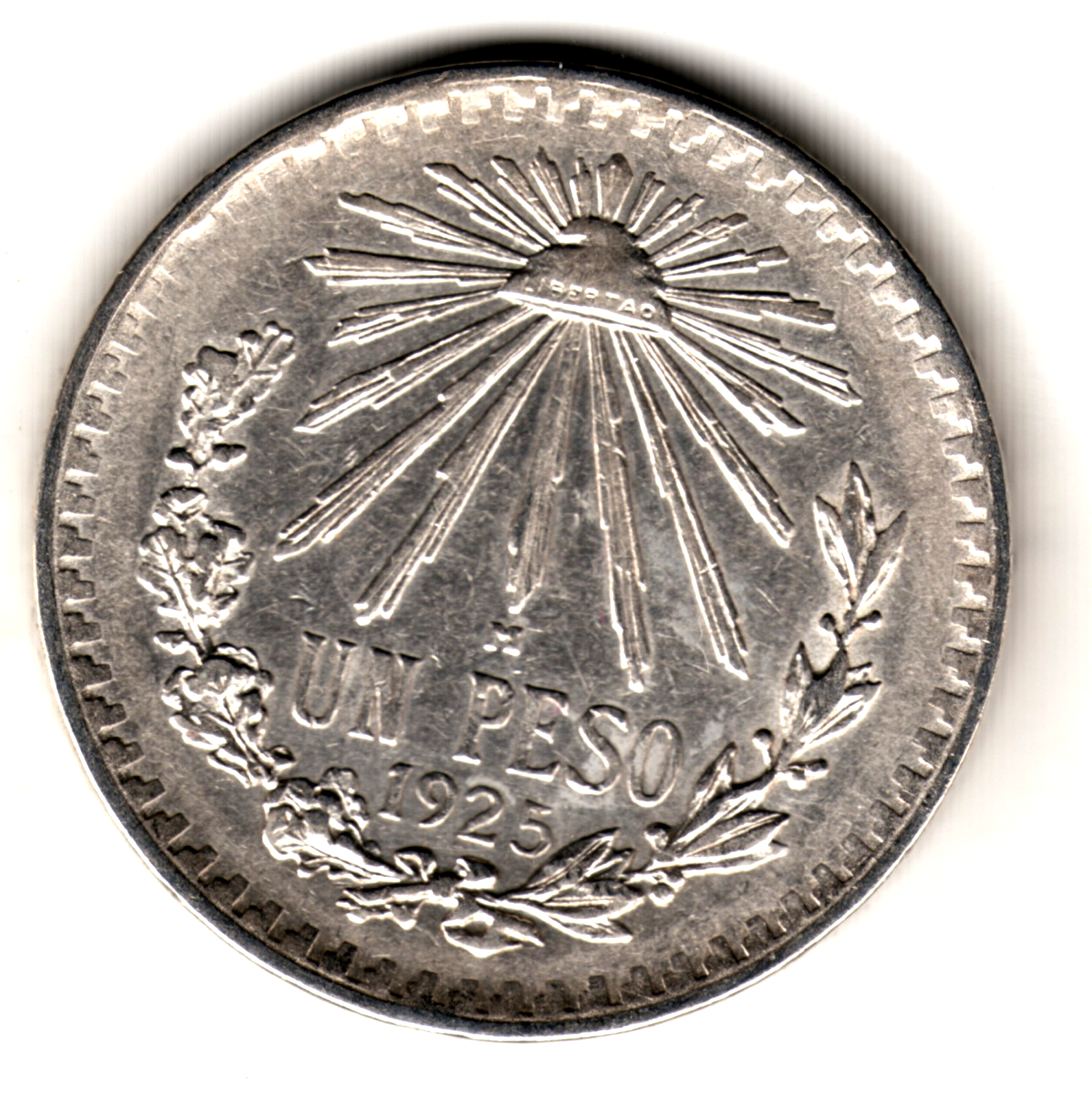 1 peso plata MEXICO 1925