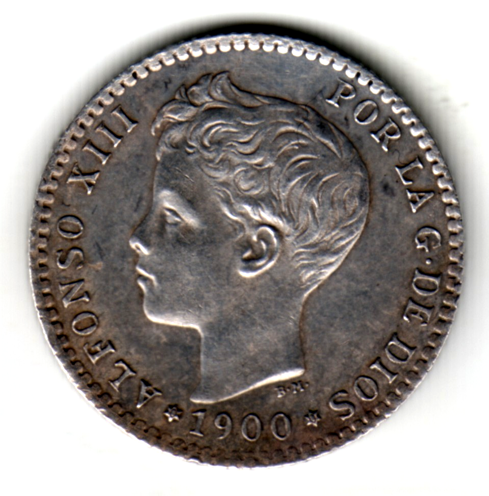 50 centimos ESPAÑA 1900 SM.V  *0**0* Rey Alfonso XIII S/C
