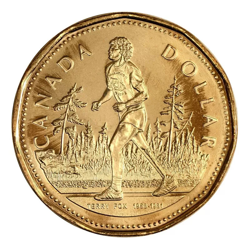1 dólar CANADA 2005 - 25º aniversario del Maratón de la Esperanza de Terry Fox