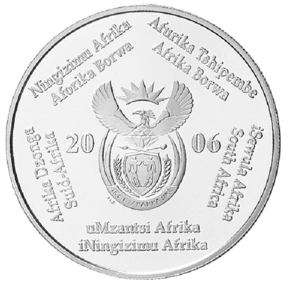 SUDAFRICA 2 rand plata 2008 proof JUGADOR Mundial Futbol SOUTH AFRICA 2010 (Copia)
