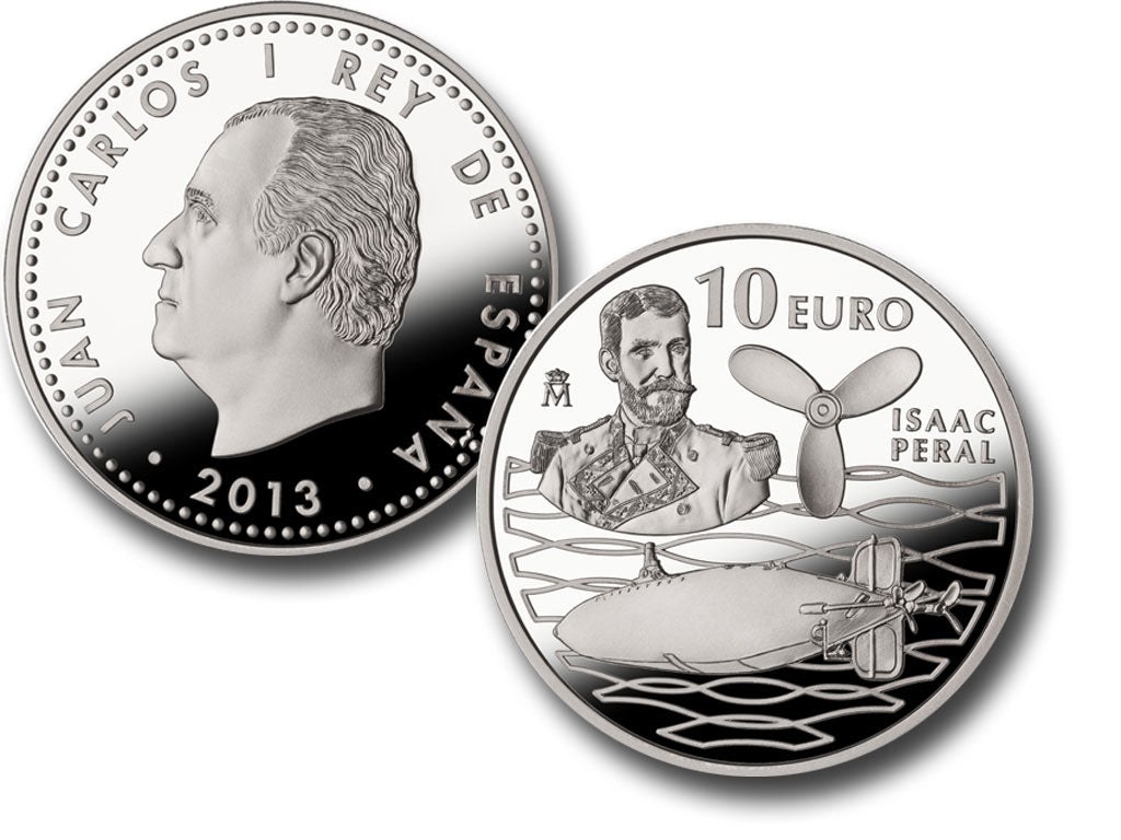 10 euros ESPAÑA 2013 - SUBMARINO ISAAC PERAL