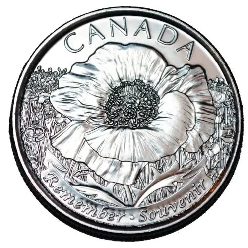 25 céntimos CANADA 2004 - Amapola