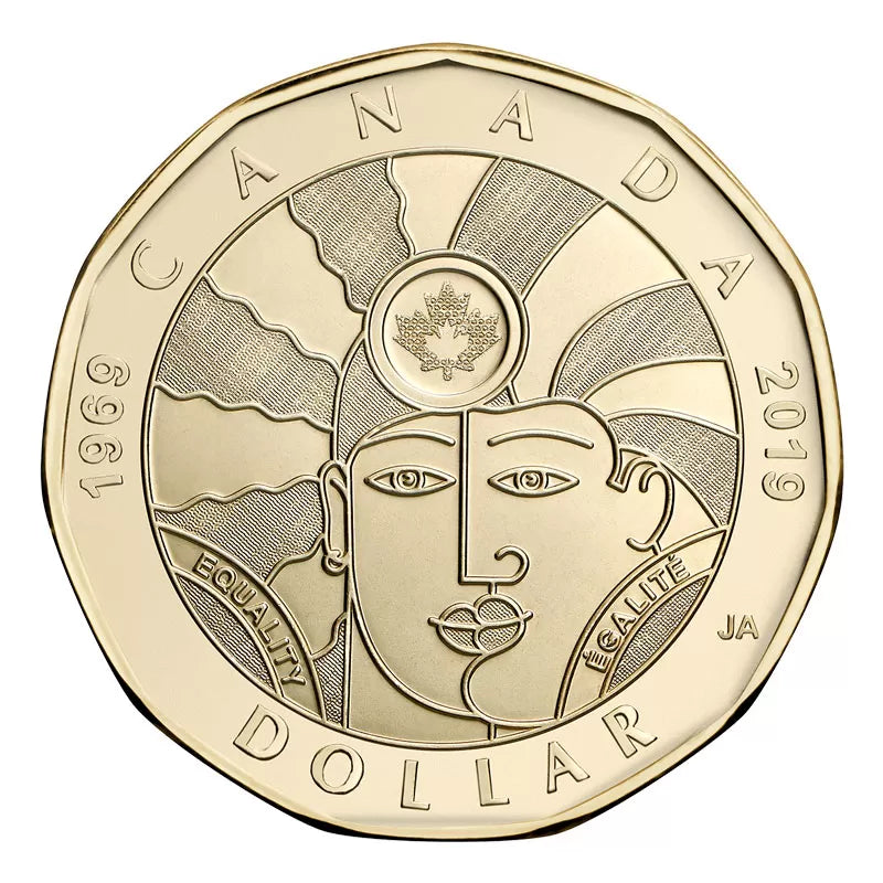 1 dólar  CANADA 2019 - 50 aniversario de la Igualdad