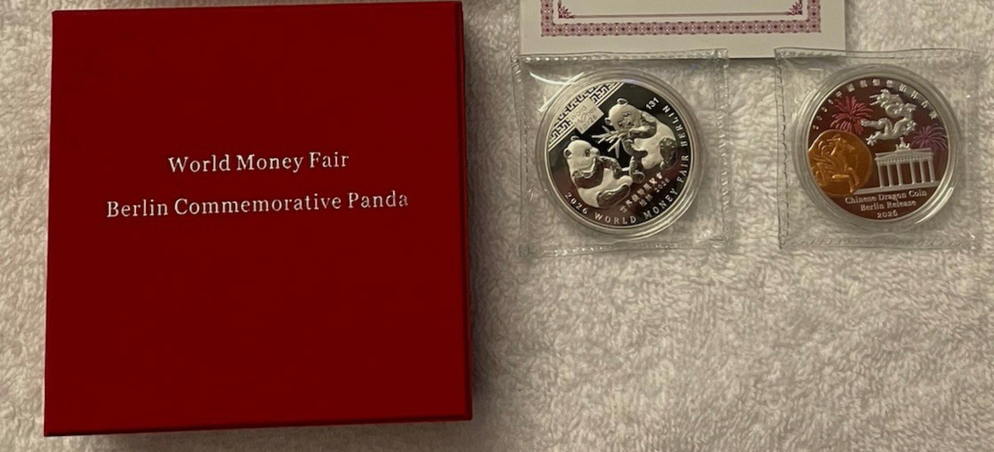 Medalla 8 gr. PLATA  Feria WMF BERLIN 2026 -Panda solo 200 piezas