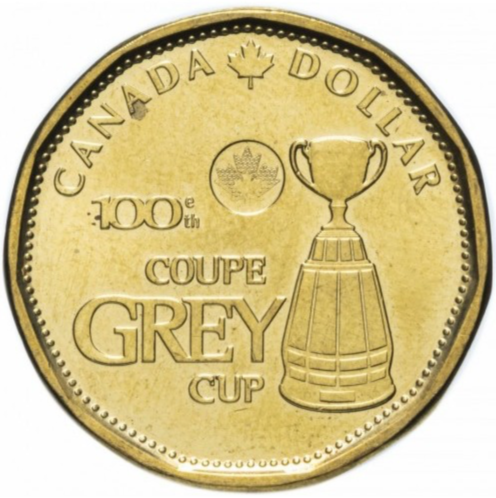 Canadá 1 dólar, 2012 100 Copa Grey