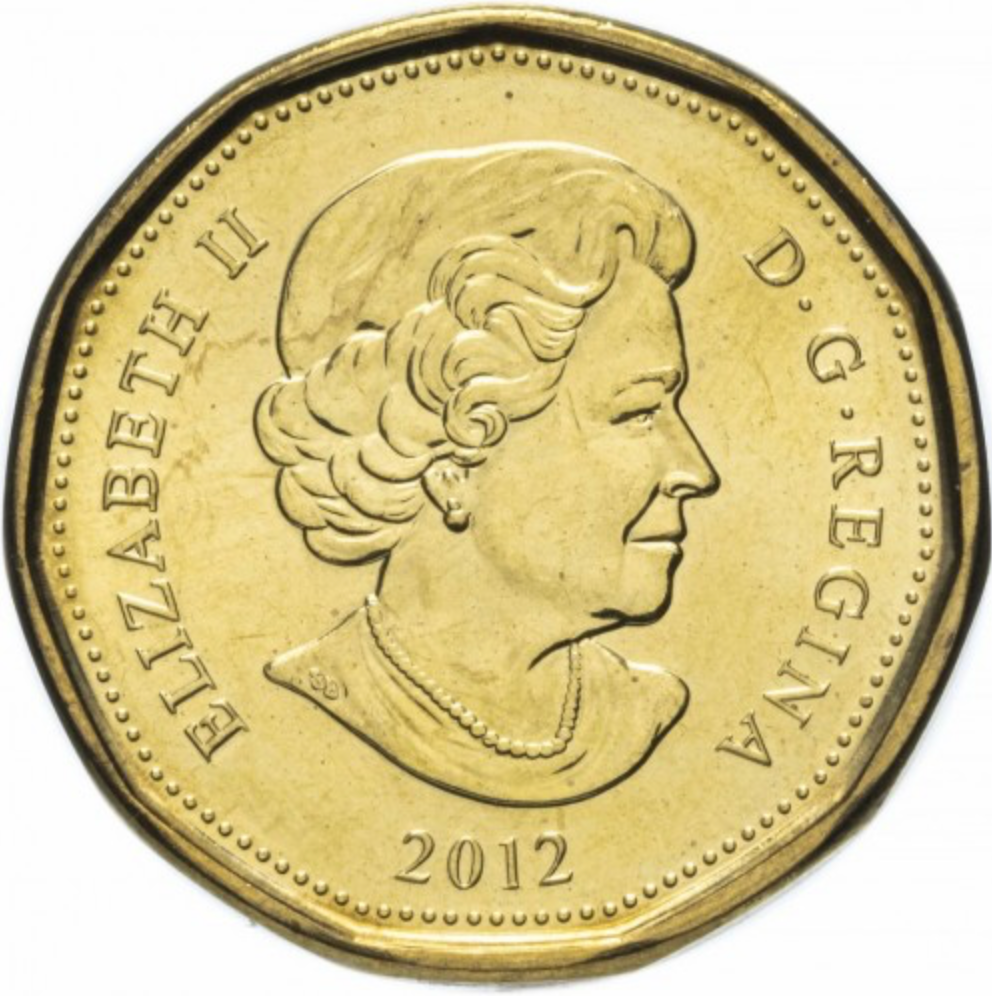 Canadá 1 dólar, 2012 100 Copa Grey