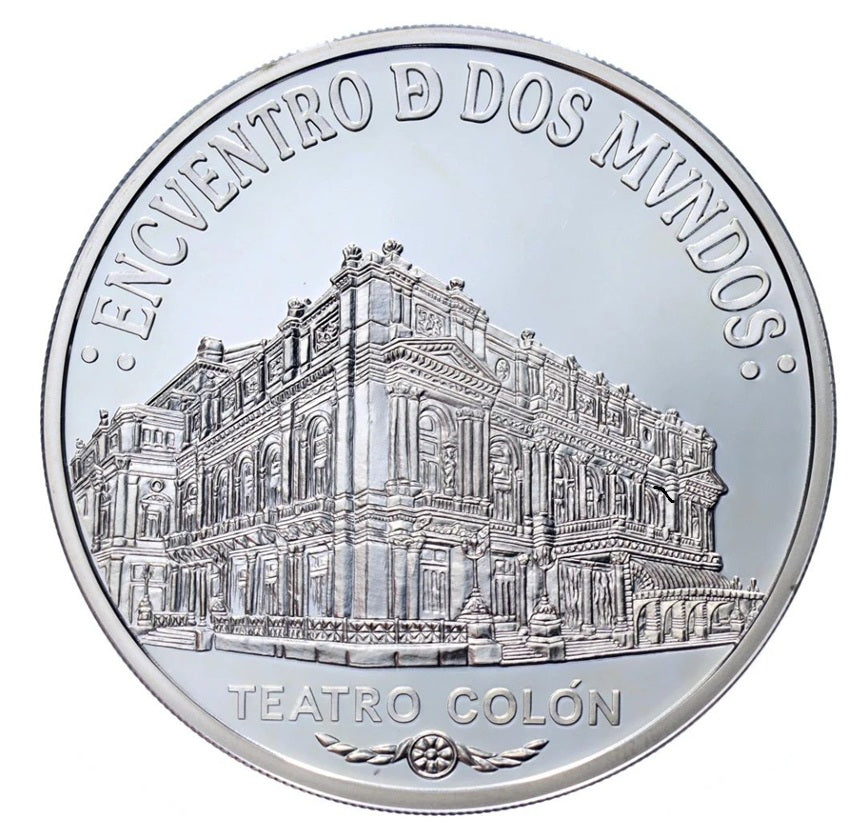 ARGENTINA 25 pesos plata 2005 - TEATRO COLON