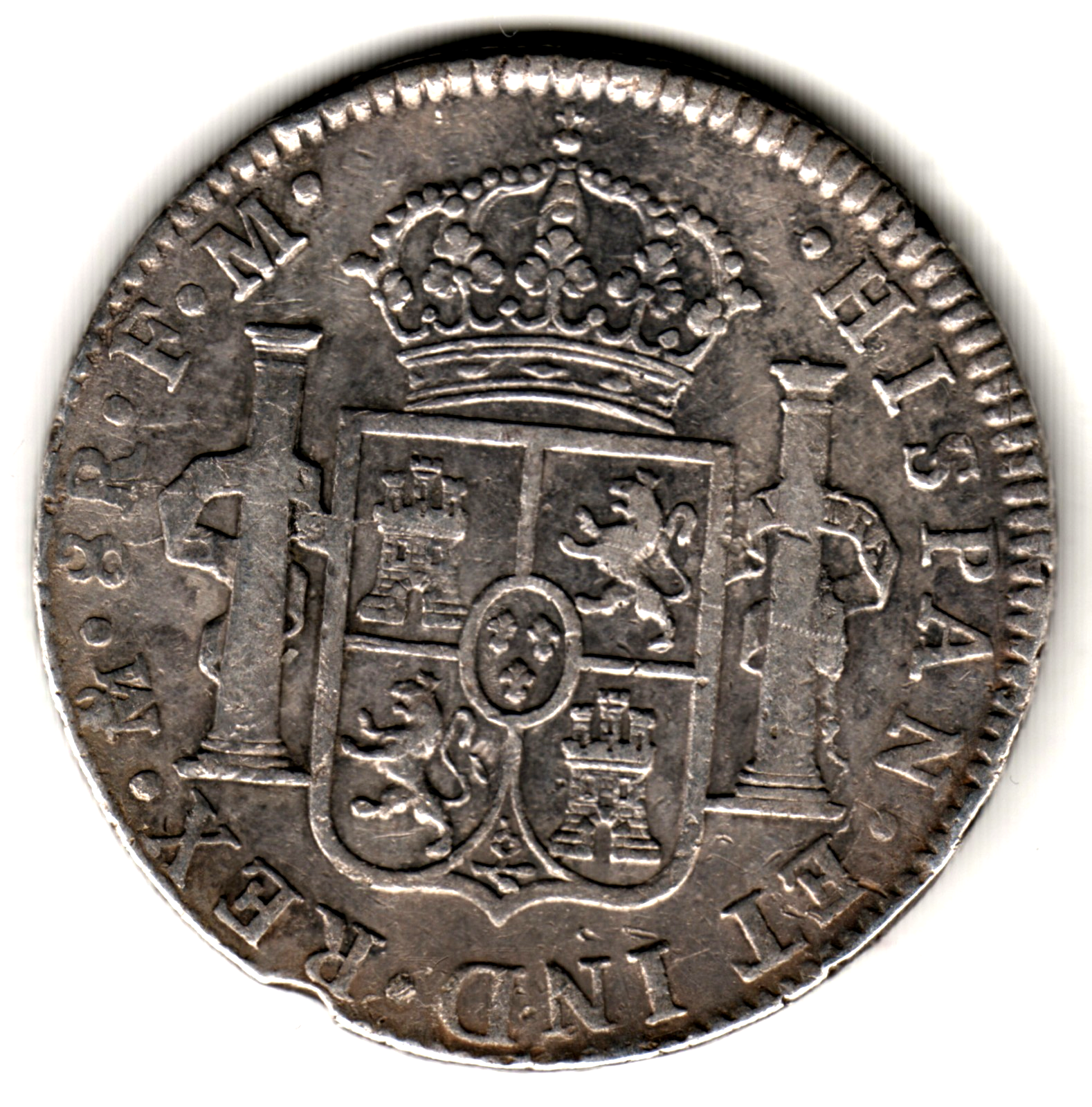 8 reales ESPAÑA 1800 FM  - México  - Rey Carlos IV (Copia)