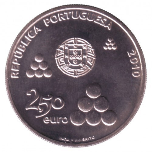 2.50 euros PORTUGAL 2010 - BICENTENARIO DAS LINHAS DE TORRES
