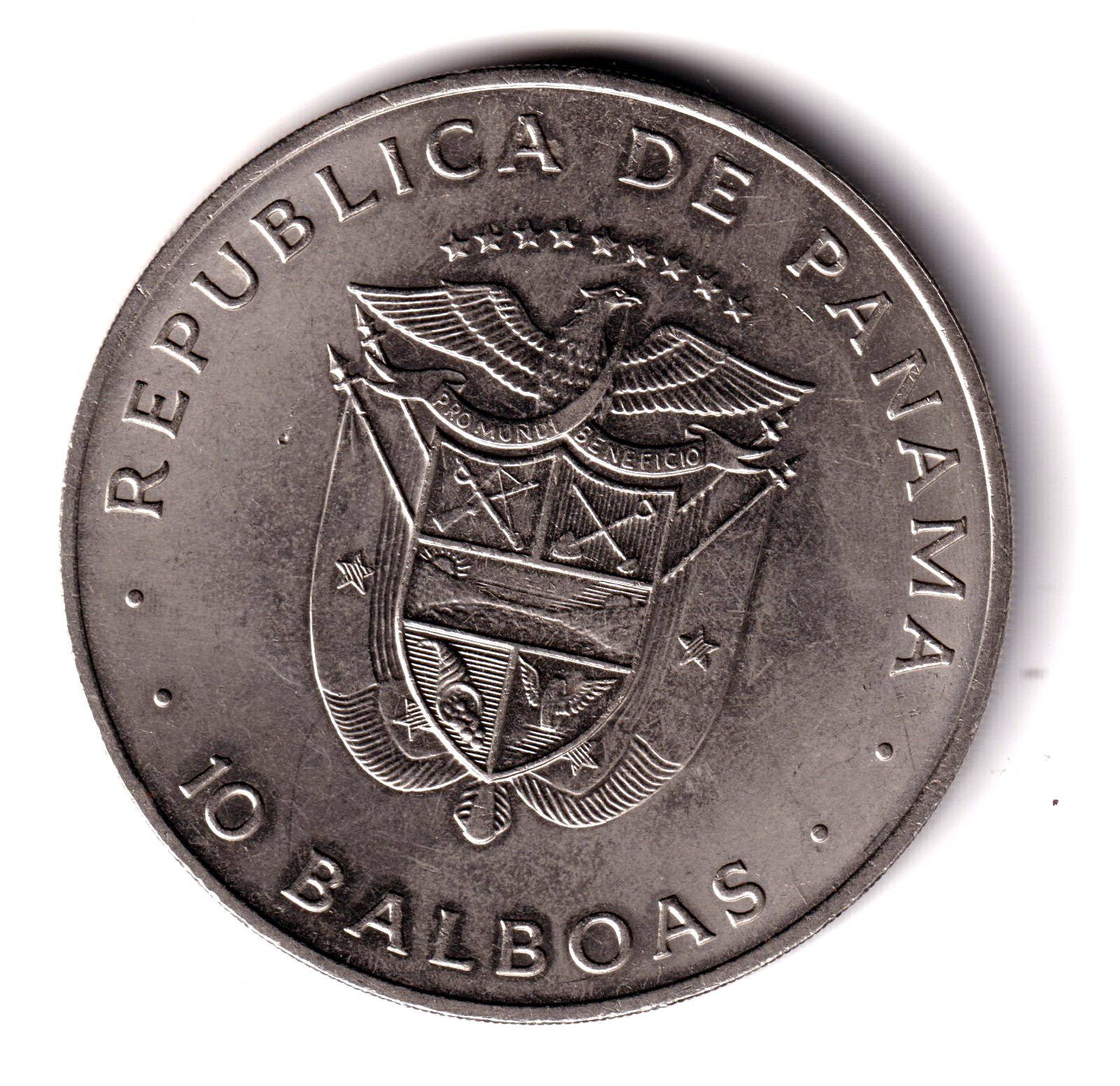 PANAMA 10 balboas 1978 Ratificación del Tratado del Canal de Panamá