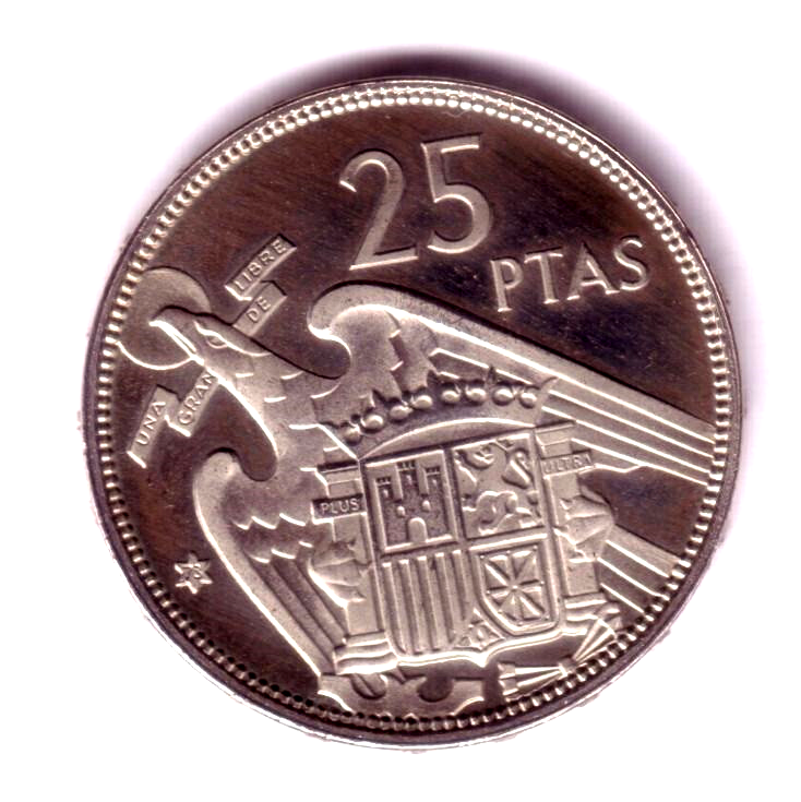 25 pesetas ESPAÑA 1957 - Franco *73* PROOF  (1973)