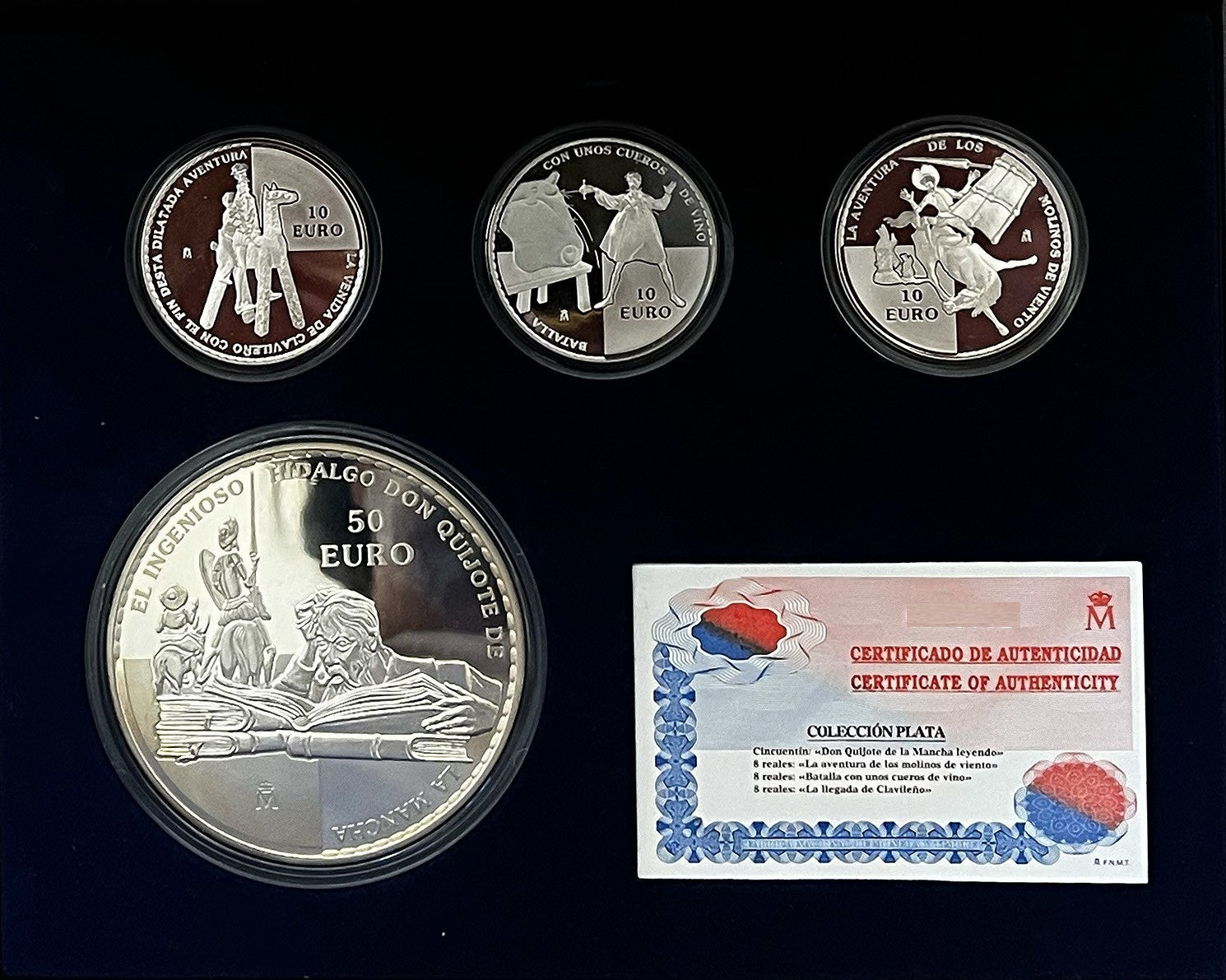 Serie plata ESPAÑA 2005 - DON QUIJOTE DE LA MANCHA