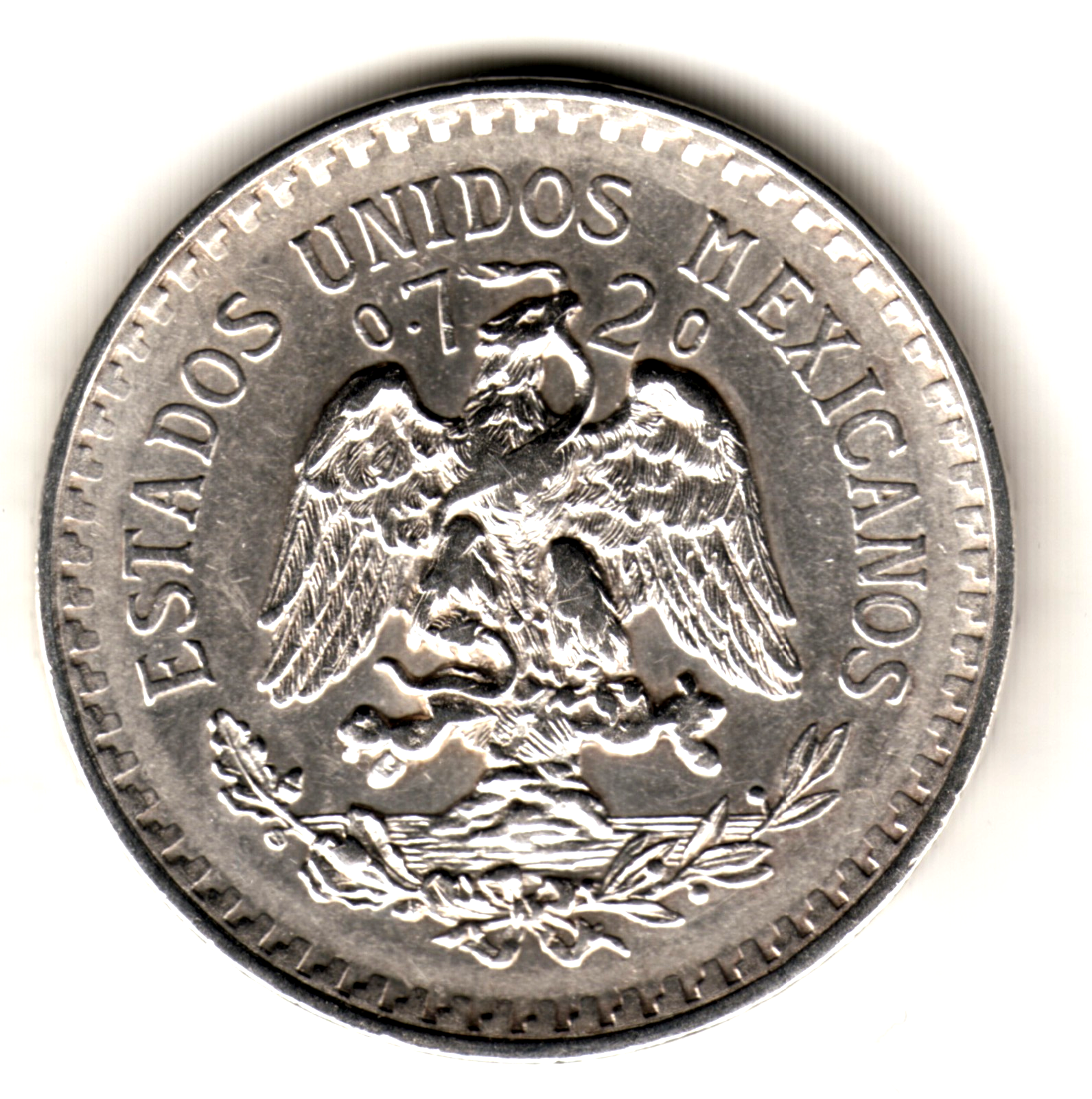 1 peso plata MEXICO 1920