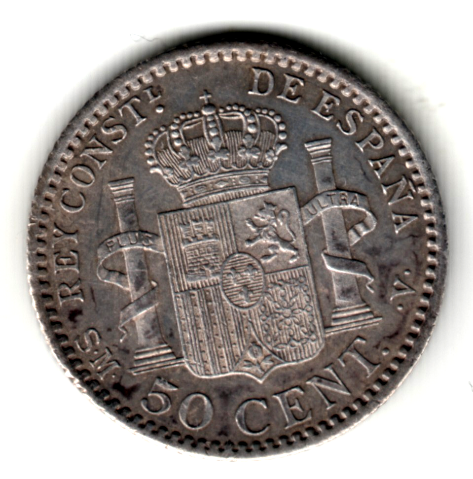 50 centimos ESPAÑA 1900 SM.V  *0**0* Rey Alfonso XIII S/C