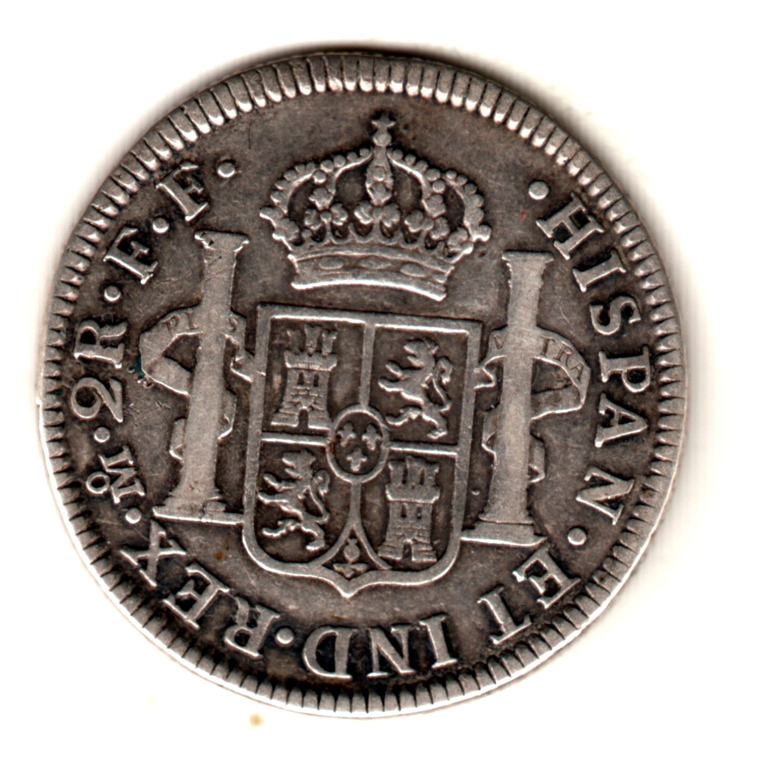2 reales ESPAÑA 1781 - Carlos III Mexico
