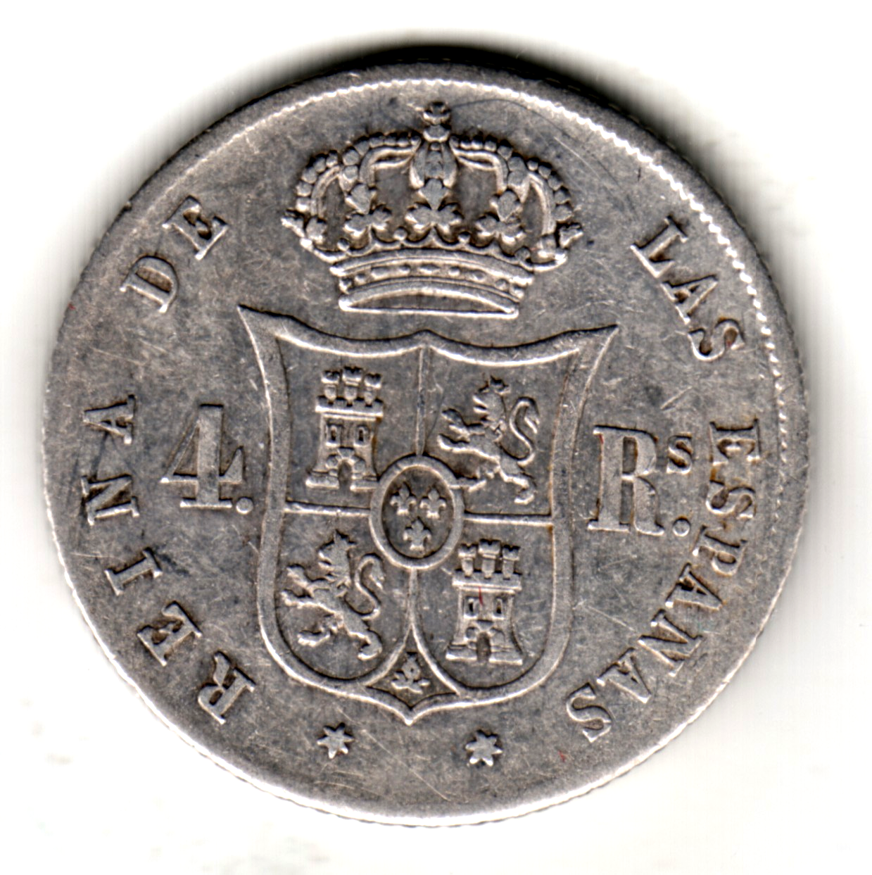 4 reales ESPAÑA 1858 Madrid - Isabel II
