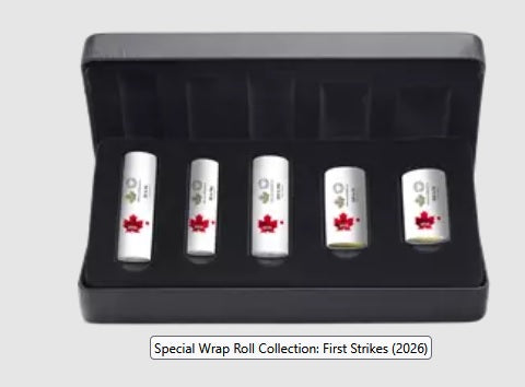 CANADA cartucho 2026 Colección especial de Wrap Roll: Primeras acuñaciones