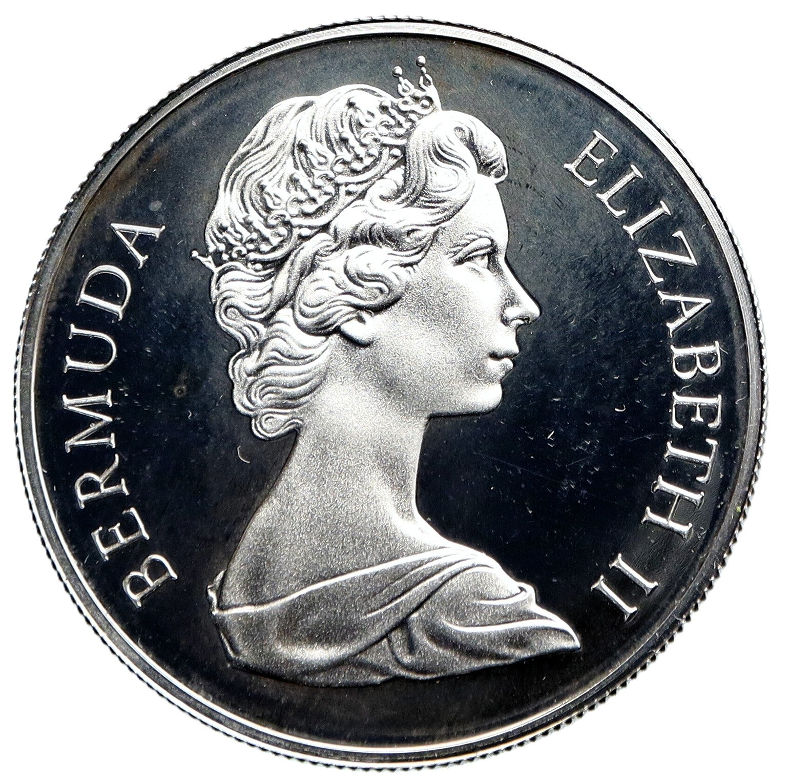 1 dolar plata 1972 BERMUDAS - BODAS DE PLATA DE LOS REYES