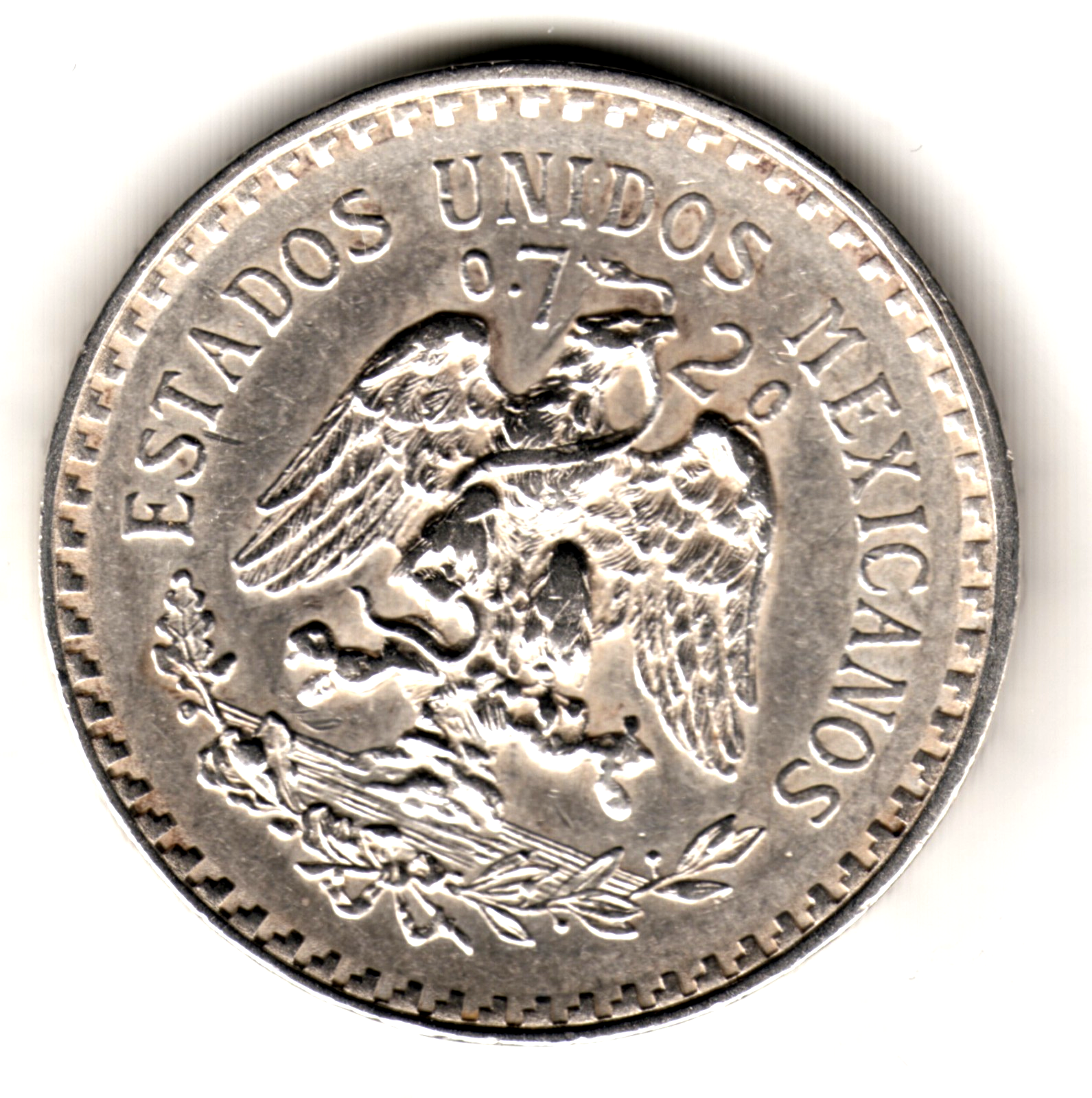 1 peso plata MEXICO 1927
