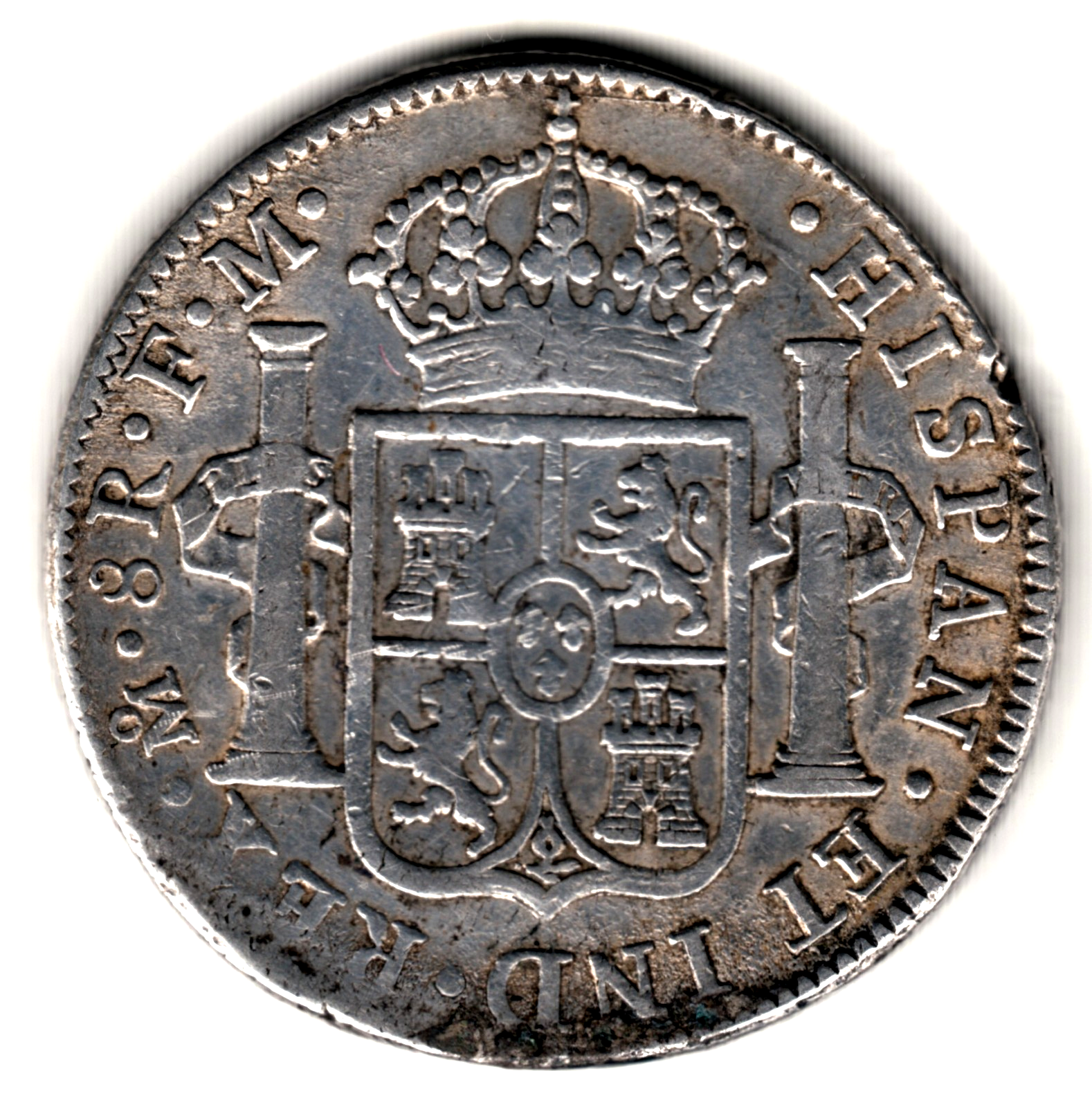8 reales ESPAÑA 1801 FM  - México  - Rey Carlos IV