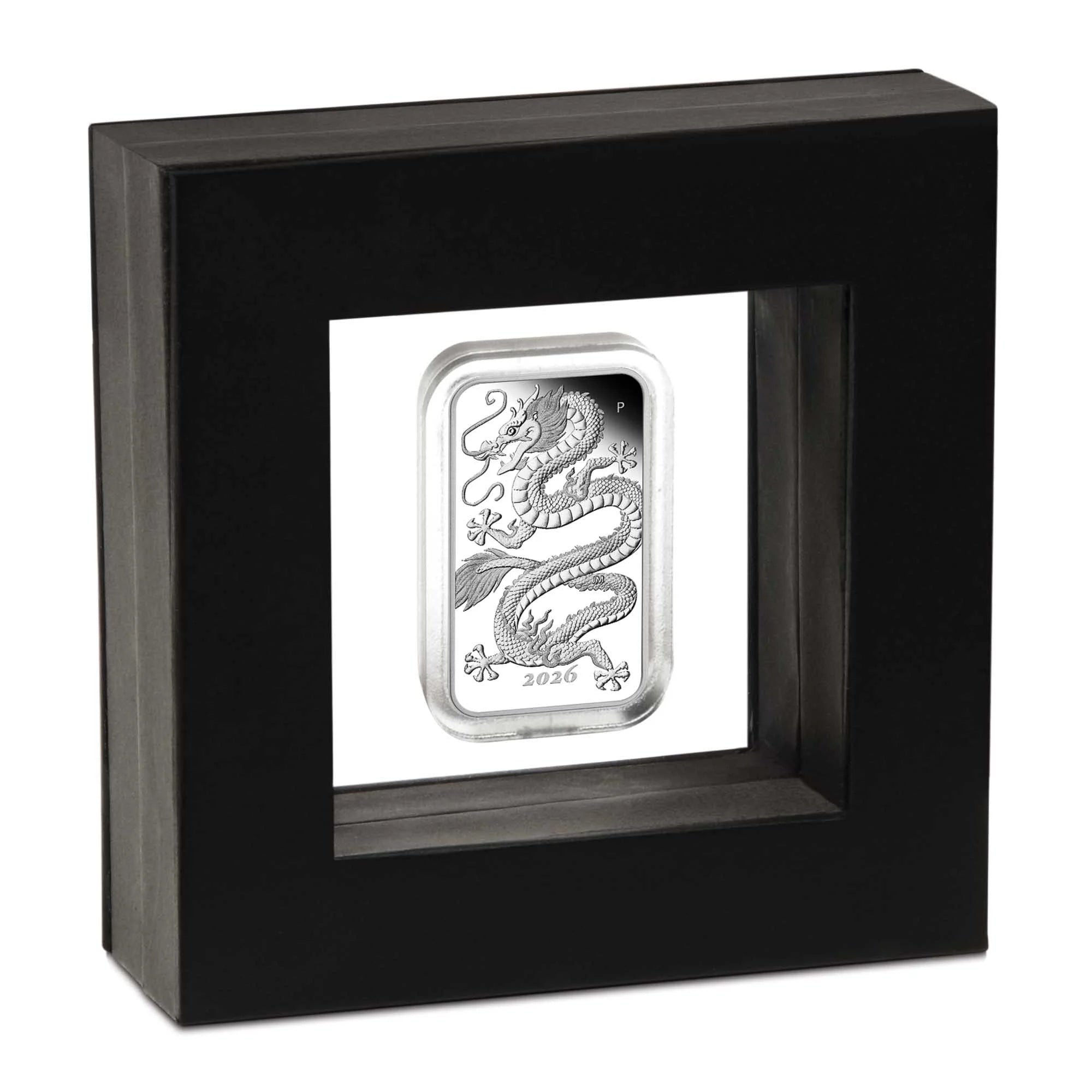 1 dólar AUSTRALIA 2026 - 1 oz silver proof DRAGON - tipo lingote