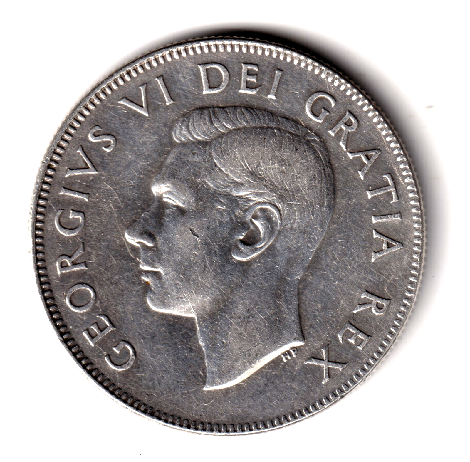 50 cents plata CANADA 1950 Rey Jorge VI
