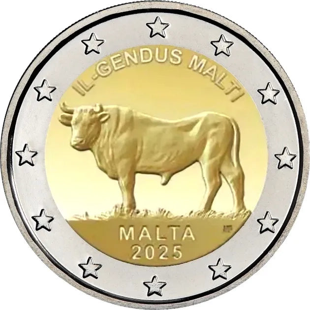 2 euros MALTA 2025 - El Buey Maltés