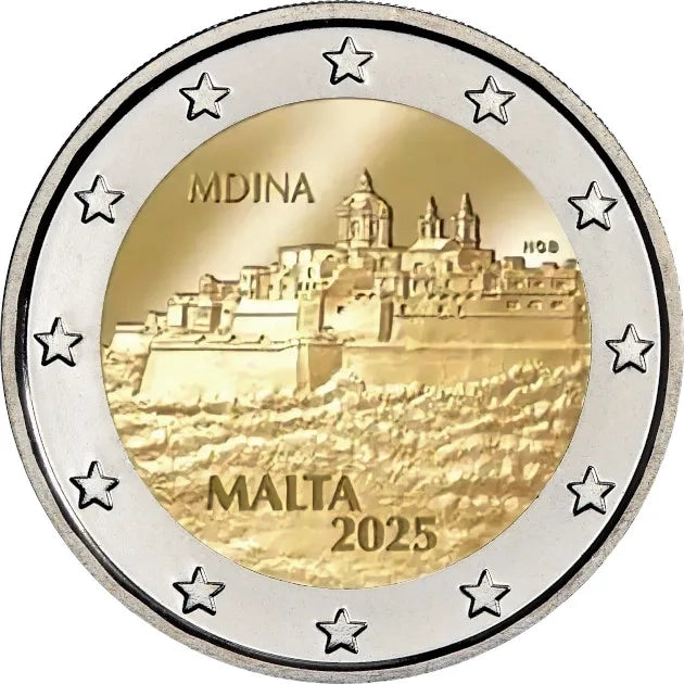 2 euros MALTA 2025 - Ciudad de Mdina