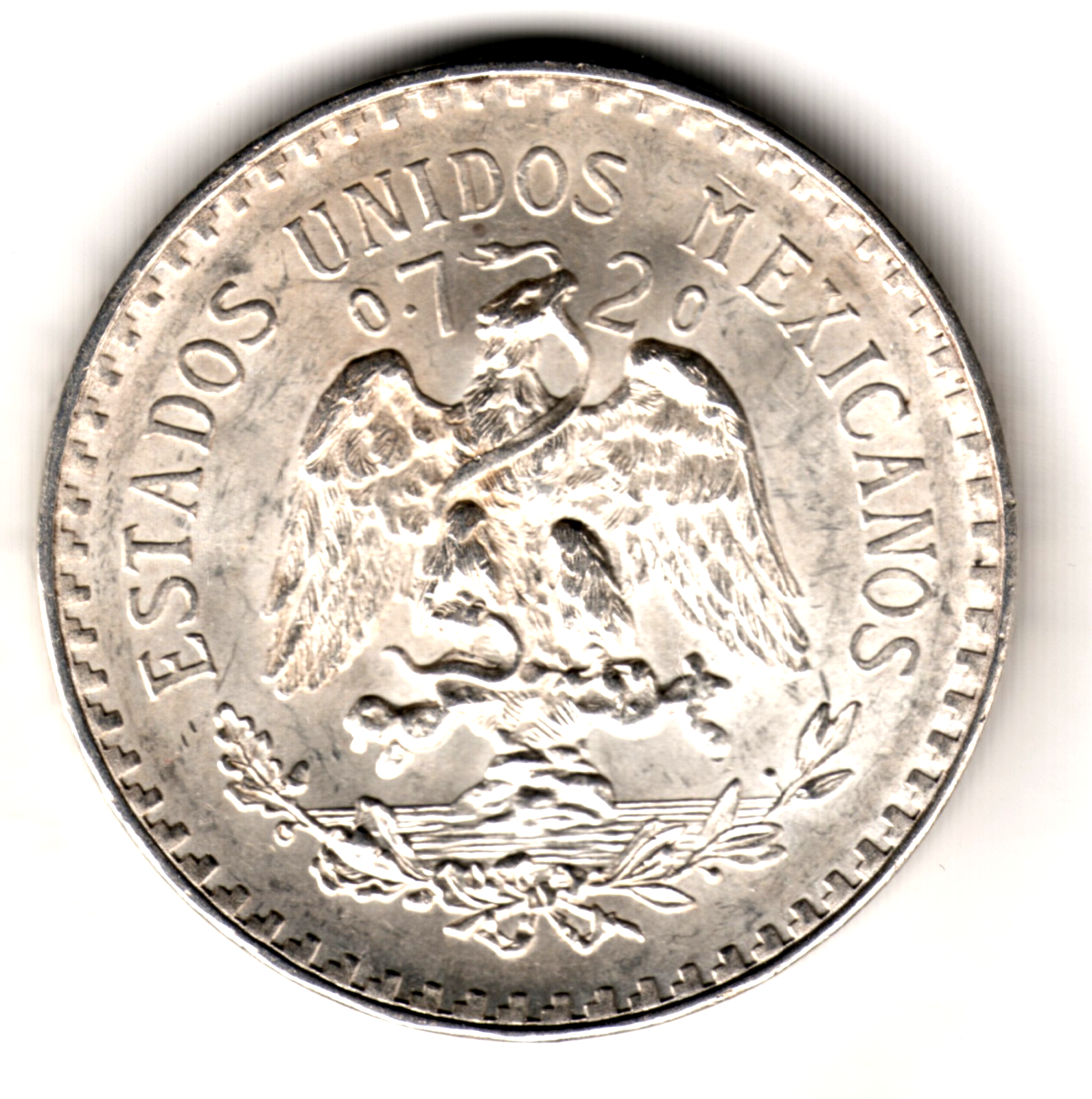 1 peso plata MEXICO 1934 sin circular