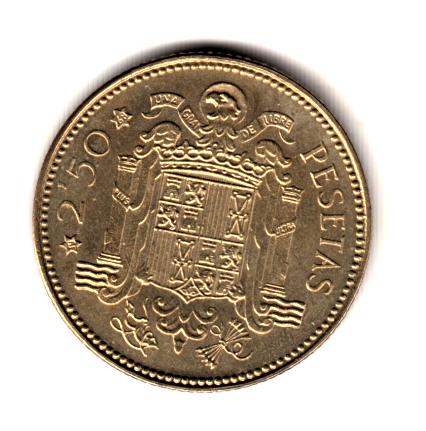 2.5 pesetas ESPAÑA 1953 - Franco *68* (1968) proof