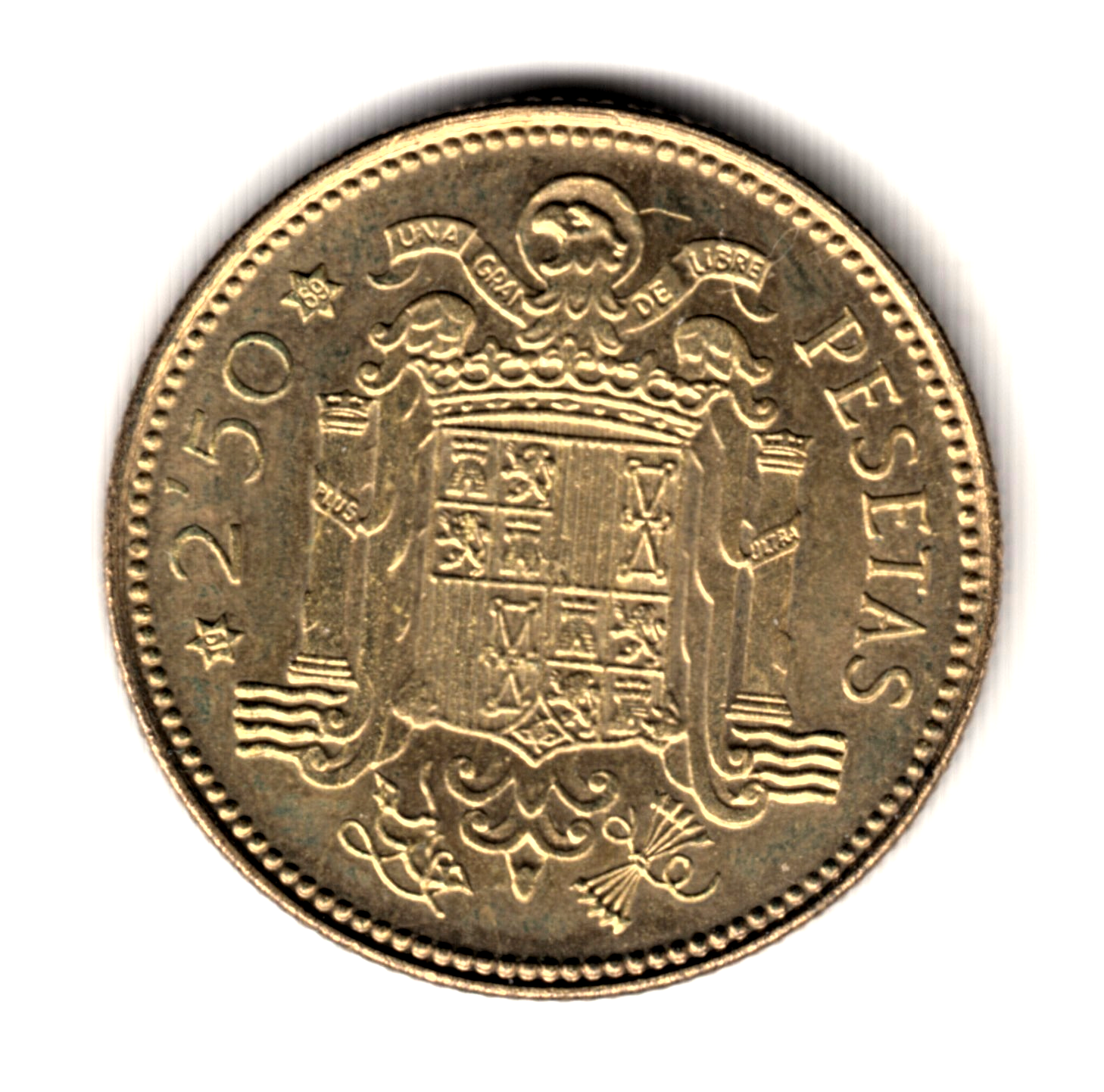 2.5 pesetas ESPAÑA 1953 - Franco *69* (1969) proof