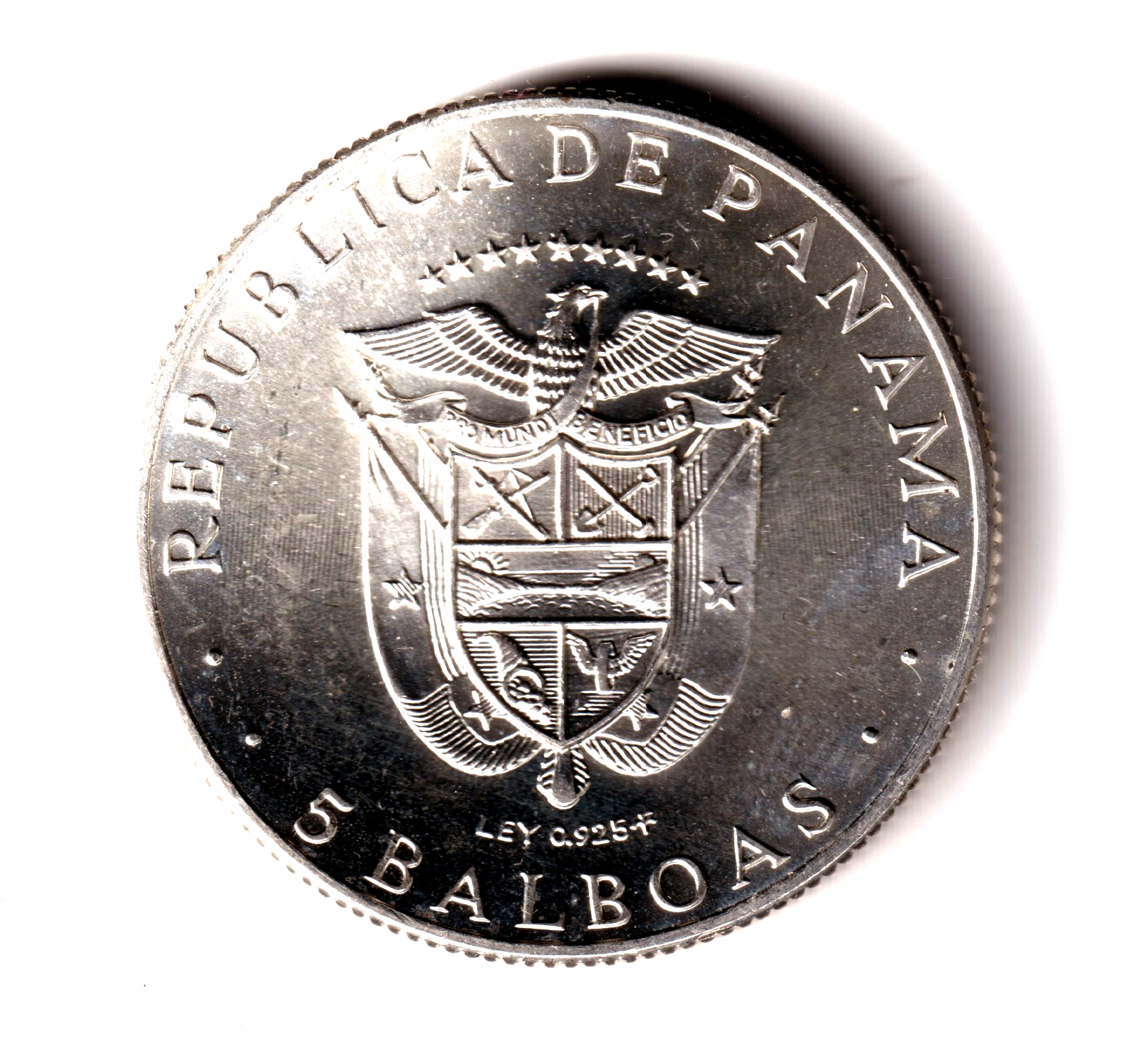 5 balboas plata PANAMA 1970 - Juegos del Caribe