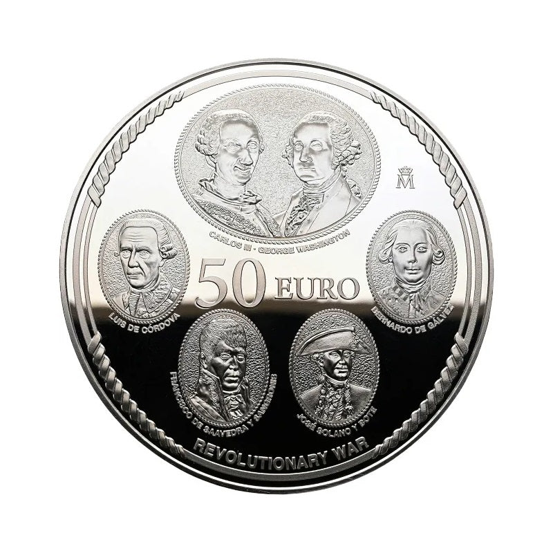 50 euros cincuentin de plata ESPAÑA 2026 - 250 ANIV. EEUU