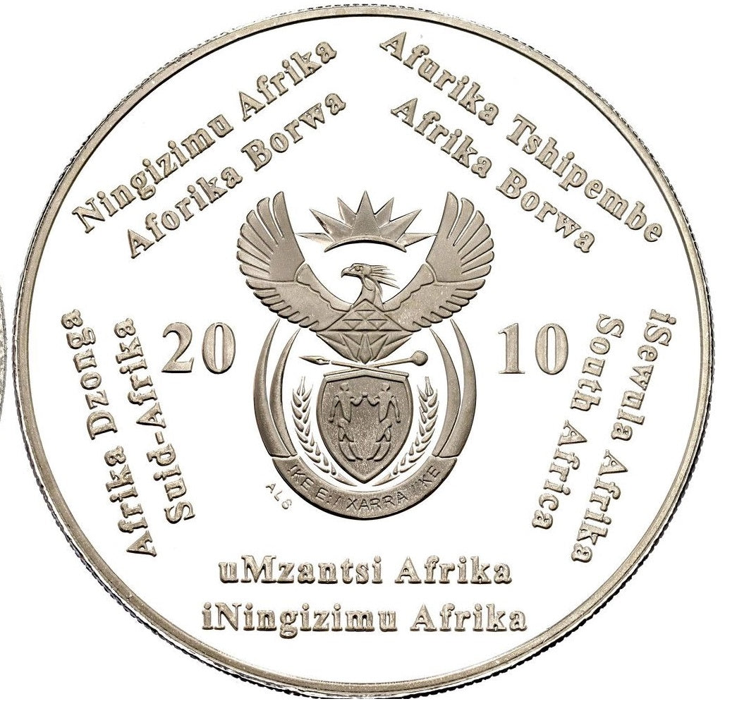 SUDAFRICA 2 rand plata 2010 proof TROFEO Copa del Mundo Futbol - SOUTH AFRICA