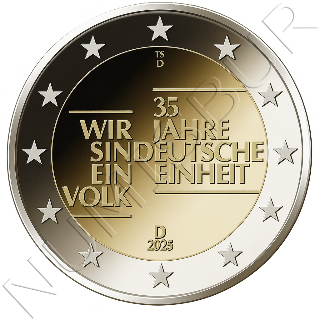 2 euros ALEMANIA 2025 - 35 aniv. Reunificación Alemana
