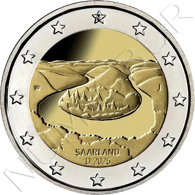 2 euros ALEMANIA 2025 - Saarland