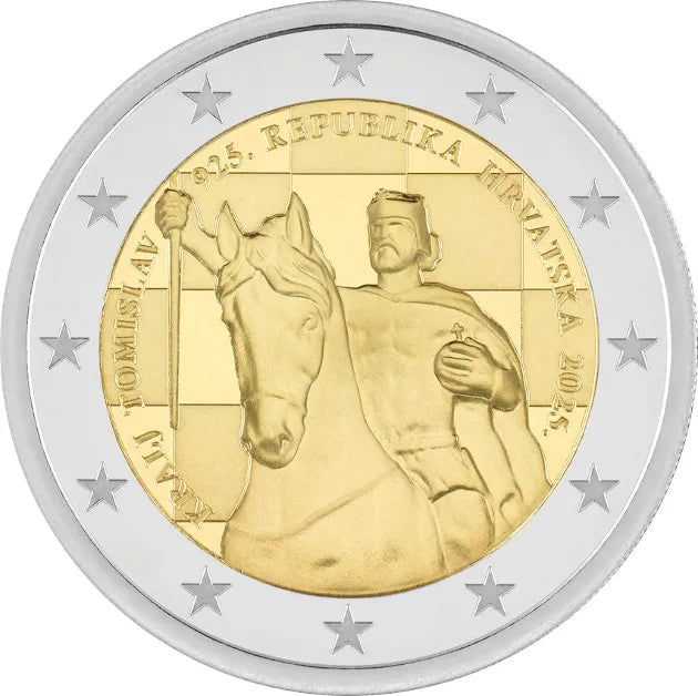 2 euros CROACIA 2025 - 1100 aniversario del Reino de Croacia y la coronación del rey Tomislav